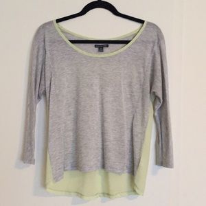 Cotton/Chiffon High-Low top